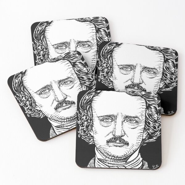 Artikelvorschau, EDGAR ALLAN POE Tintenporträt entworfen und verkauft von lautir.