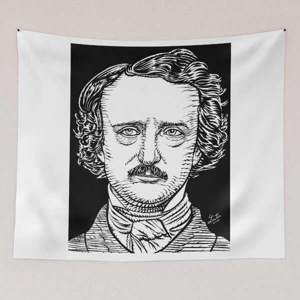 Item preview, EDGAR ALLAN POE ink portrait designed and sold by lautir.