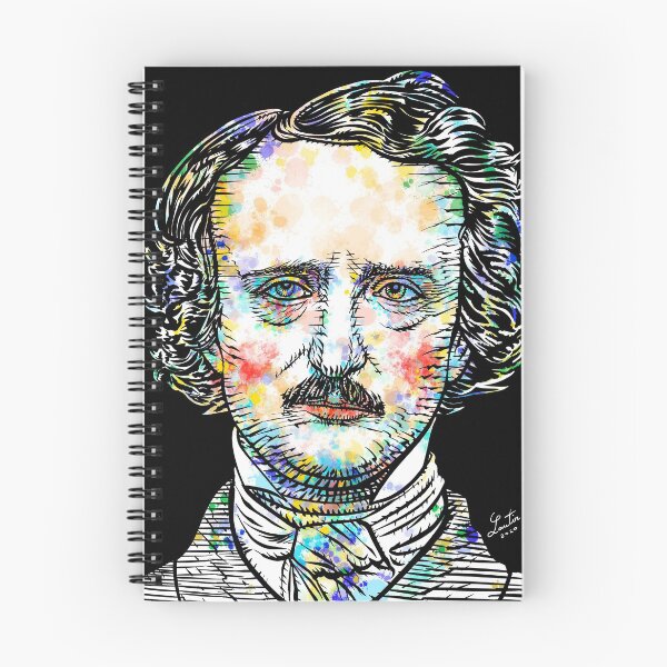 Item preview, EDGAR ALLAN POE watercolor and portrait designed and sold by lautir.