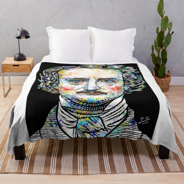 Artikelvorschau, EDGAR ALLAN POE Aquarell und Porträt entworfen und verkauft von lautir.