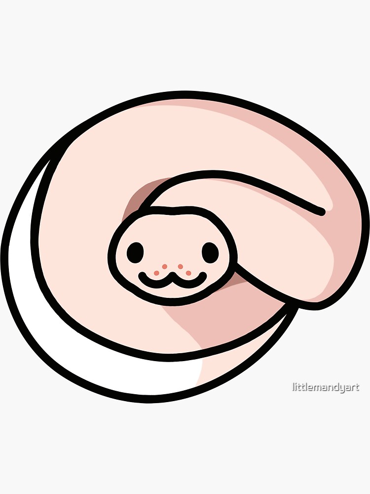 Ball Python by littlemandyart
