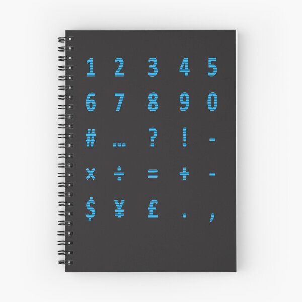 Item preview, numbers and symbols blue stripes designed and sold by ZiphGames.