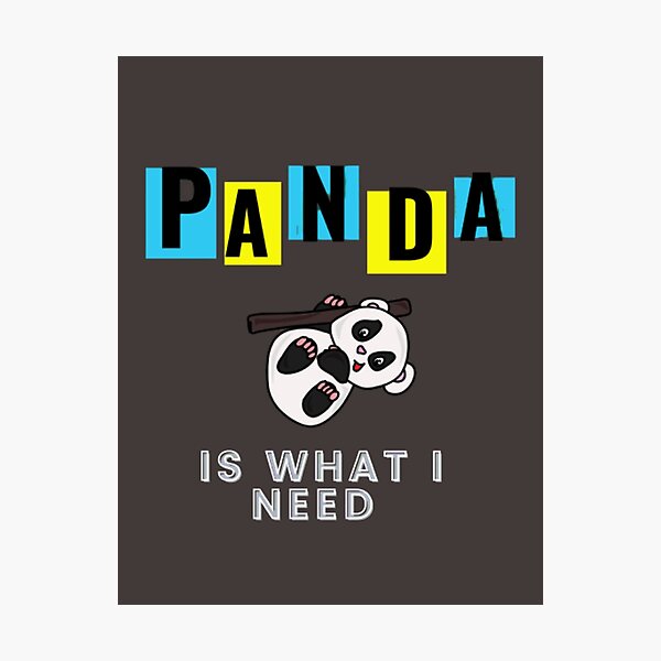 Item preview, panda is what i need! designed and sold by Blue  Dragon.