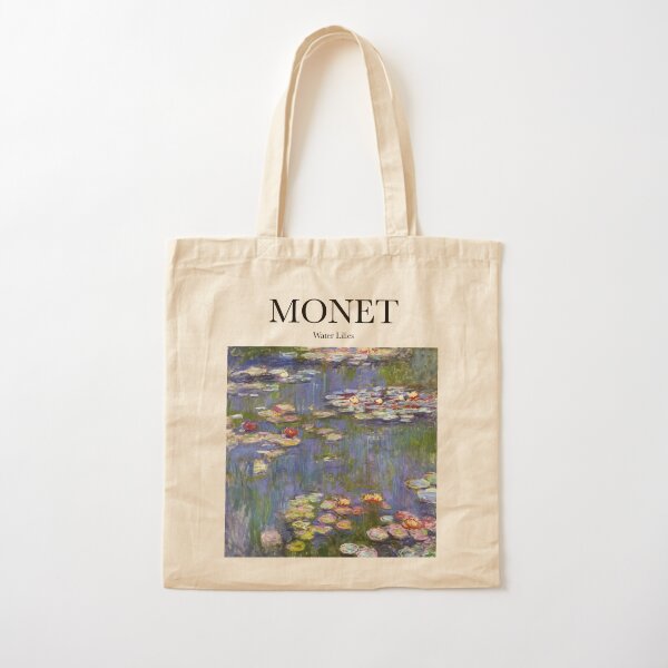 Claude Monet Water Lilies Tote Bag, Aesthetic Tote Bag, Art Tote Bag Gift,  Custom Monet Gift Bag, Monet Tote Bag, Artsy Tote Bag, Monet Lili - Slyarts