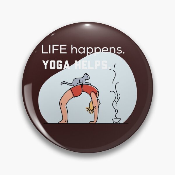 Item preview, Life Happens Yoga Helps designed and sold by Ayurveda Fun Store.