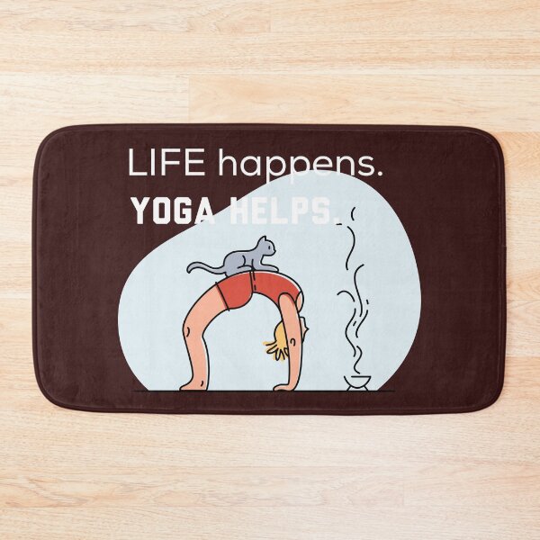 Item preview, Life Happens Yoga Helps designed and sold by Ayurveda Fun Store.