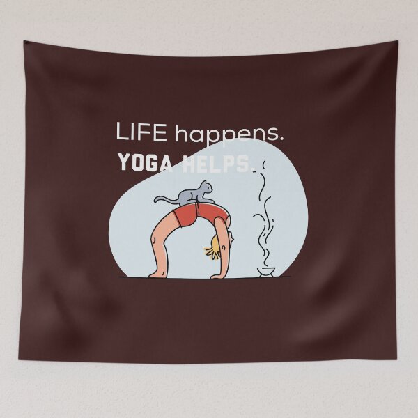 Item preview, Life Happens Yoga Helps designed and sold by Ayurveda Fun Store.