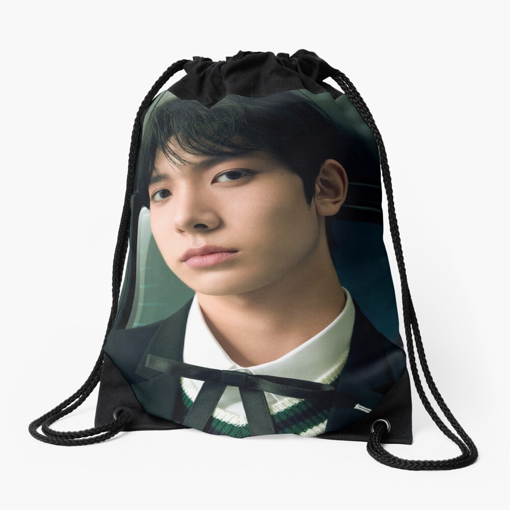 "ENHYPHEN PROFILE HEESUNG" Drawstring Bag by PD101EMPORIUM | Redbubble