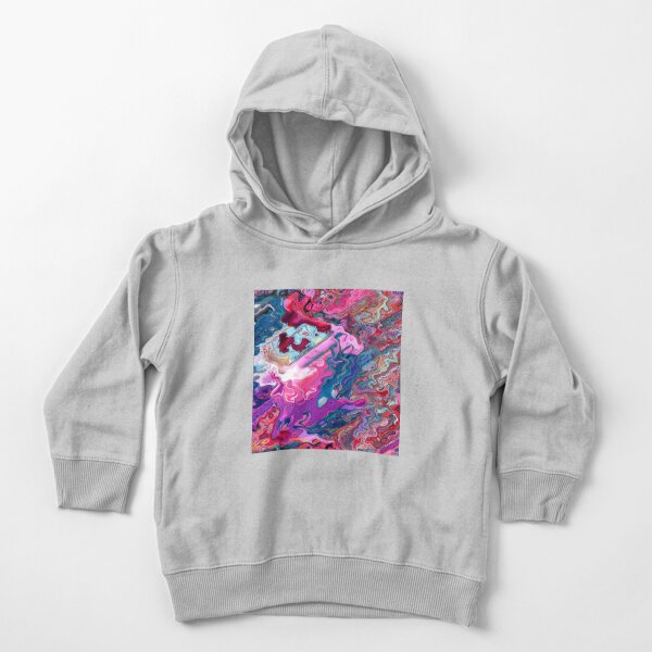 Colorful Acrylic Abstract Toddler Pullover Hoodie