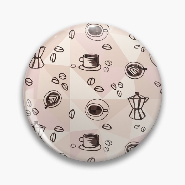 Artikelvorschau, Koffeinfix Kaffee Muster (Dreiecke) entworfen und verkauft von frangipaniarts.
