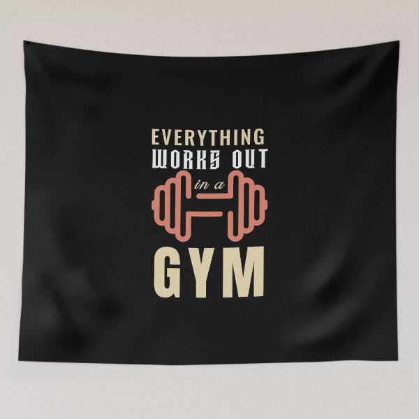 Item preview, Everything Works Out in A Gym - Exercise, Running, Workout designed and sold by Achidesign.