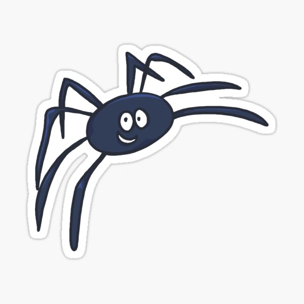 Jolly Blue Spider Sticker