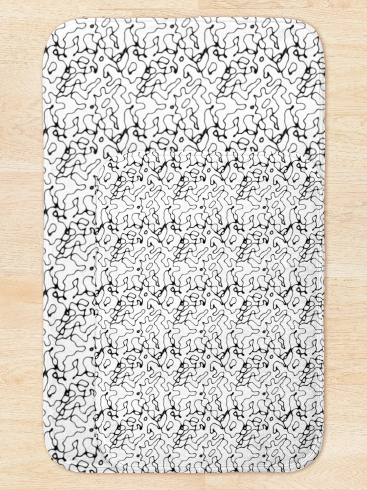 Thumbnail 5 of 6, Bath Mat, String Pattern designed and sold by Zero-Infinite.
