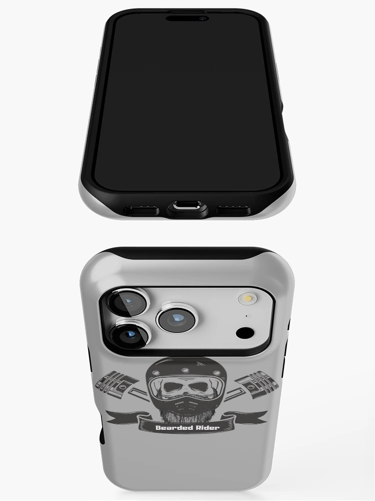 Thumbnail 3 of 4, iPhone Case, Bearded Rider designed and sold by Spicy Chilli.