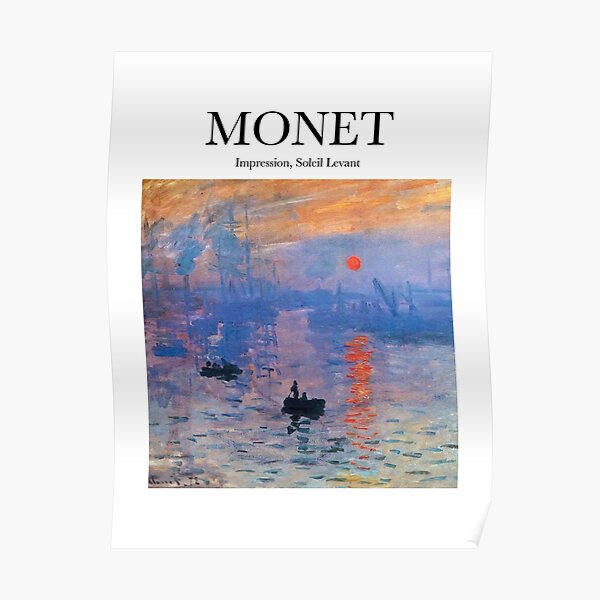 Monet - Impression, Soleil Levant Poster