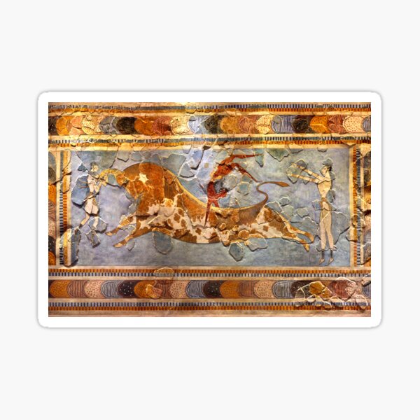 Minoan Times - Dancing with the bulls Sticker