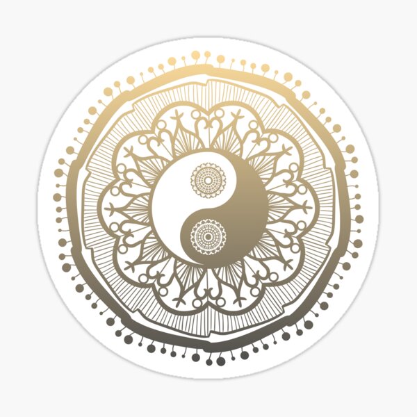 Artikel-Vorschau von  Mandala Yin Yang Kupfer, designt und verkauft von Scottees.