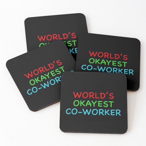 Item preview, Worlds Okayest Co-worker Funny Quote designed and sold by popculturechick.