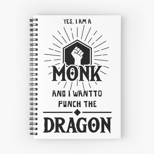 Aperçu de l'œuvre T-shirt RPG de classe de moine créée et vendue par avill4.