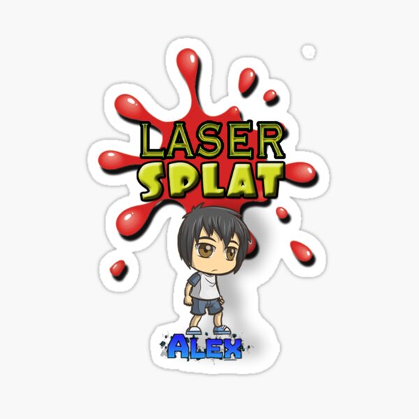 Laser Splat Character - Alex Sticker