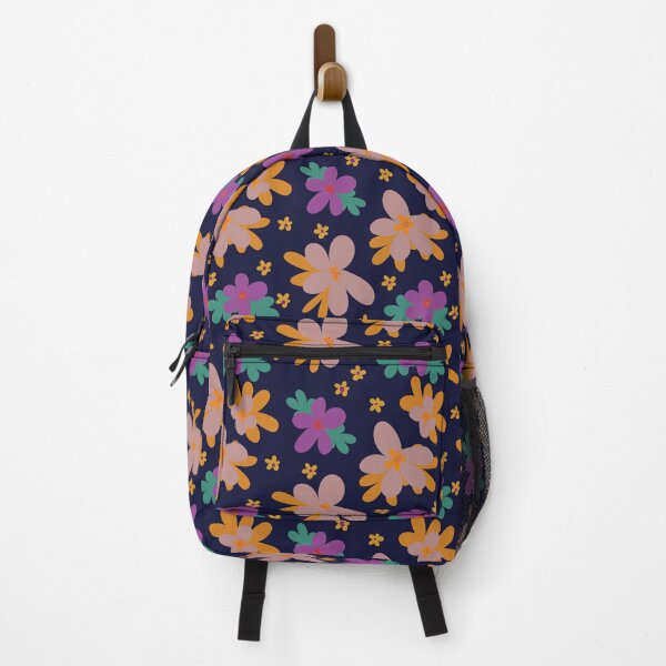 Item preview, Floral print on navy background. designed and sold by AlmudenaLopez.