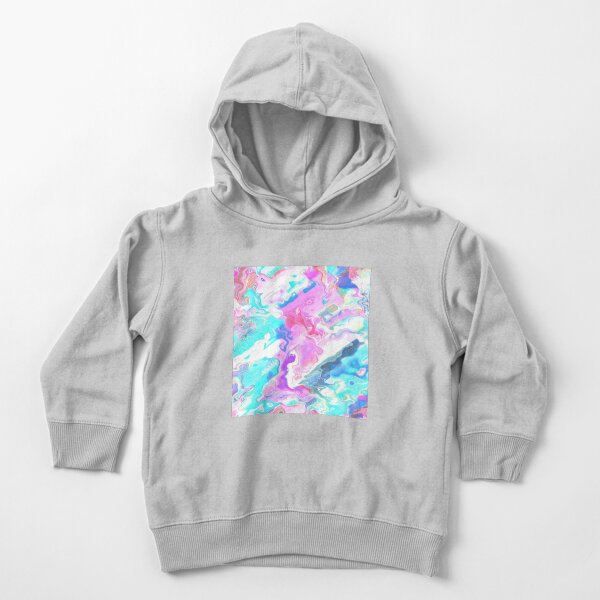 Colorful Acrylic Abstract Toddler Pullover Hoodie