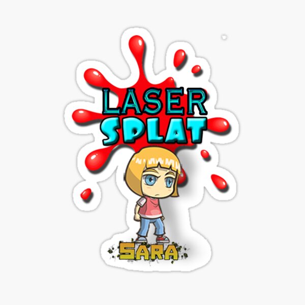 Laser Splat Character - Sara Sticker