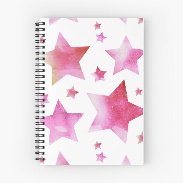 Item preview, Pink and Gold Watercolor Stars designed and sold by HelloGrackle.