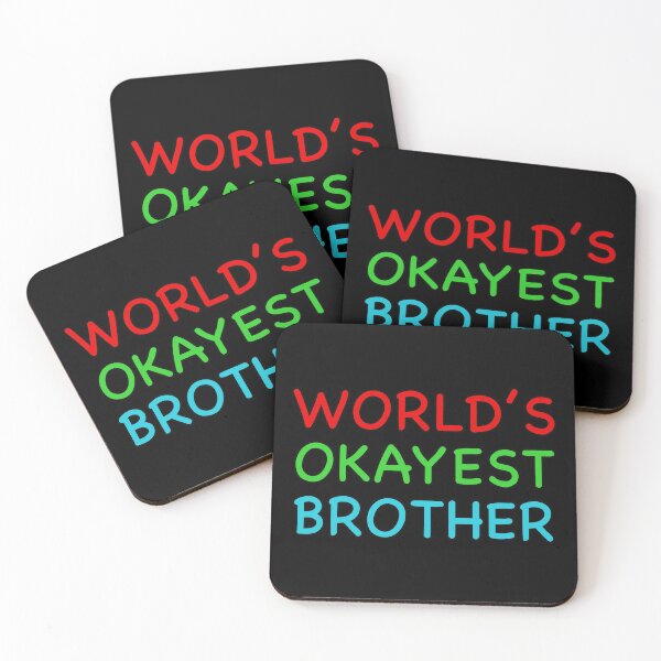 Item preview, Worlds Okayest Brother Funny Quote designed and sold by popculturechick.