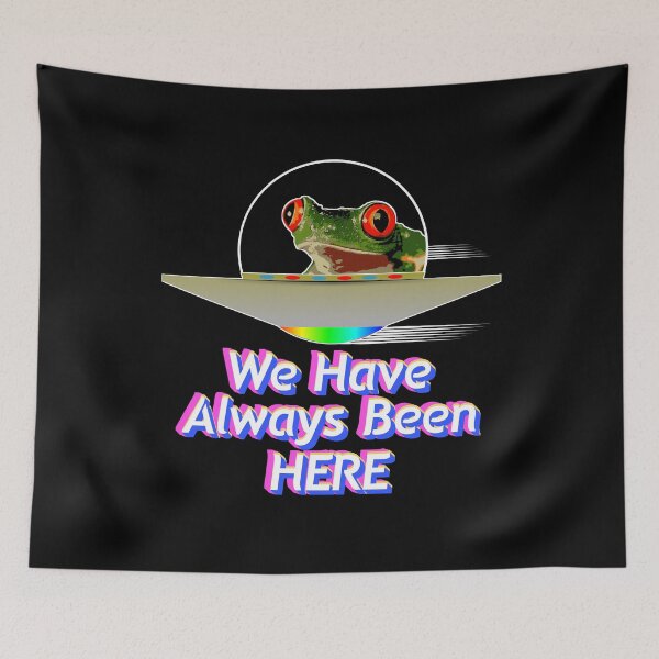Item preview, Alien Spacecraft Tree Frog Visitors designed and sold by CharJens.