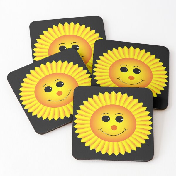 Item preview, sunflower smily face designed and sold by merchfun2.