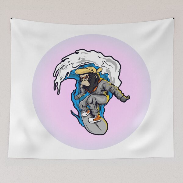 Item preview, Monkey Surfer designed and sold by kalud-zoldyck.