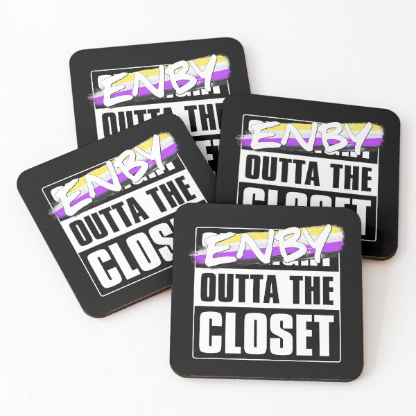 Item preview, Enby Outta the Closet  - Nonbinary Pride designed and sold by Patrick Hiller.