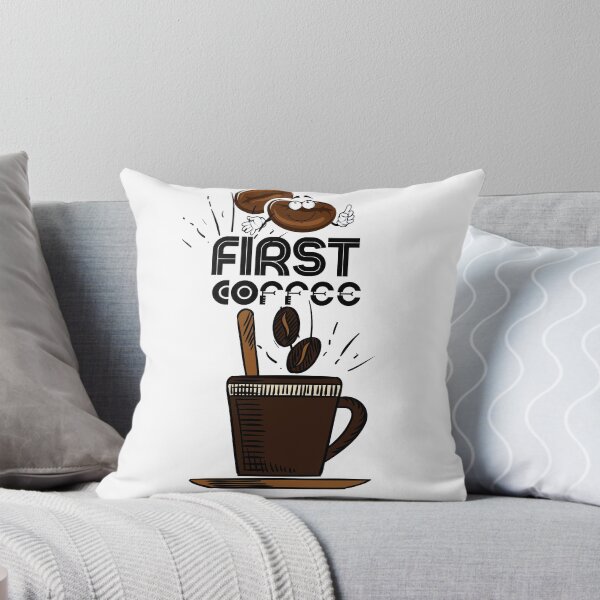 Item preview, First coffee . Big face coffee  designed and sold by kamila11.