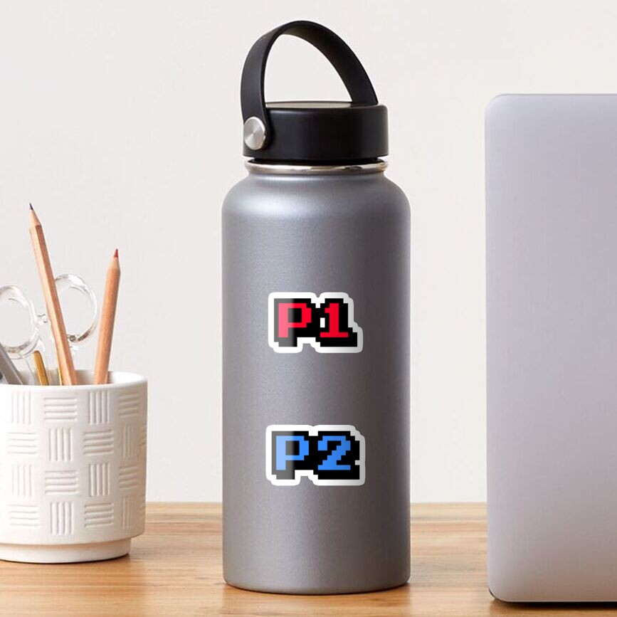 Vista previa del artículo con la obra «Pegatina brillante», diseñado y vendido por JustFunsies.