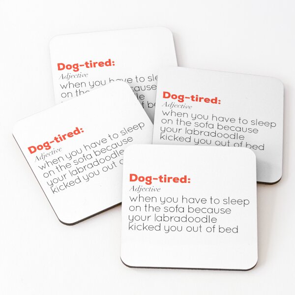 Item preview, Funny Dog-tired definition - Labradoodle  designed and sold by AMSonArt.