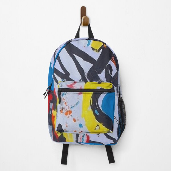 Item preview, Warped Space, a colorful abstract piece. designed and sold by Art With Impact – Statement Art & Apparel for Deep Thinkers.