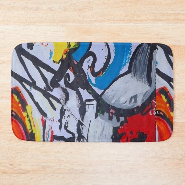 Item preview, Warped Space, a colorful abstract piece. designed and sold by Art With Impact – Statement Art & Apparel for Deep Thinkers.