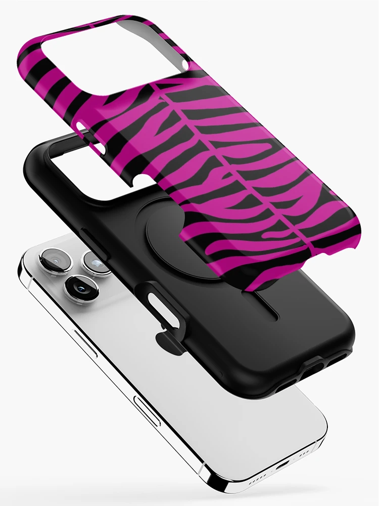 Thumbnail 2 of 4, iPhone Case, Pink zebra pattern designed and sold by colorsofcherry.