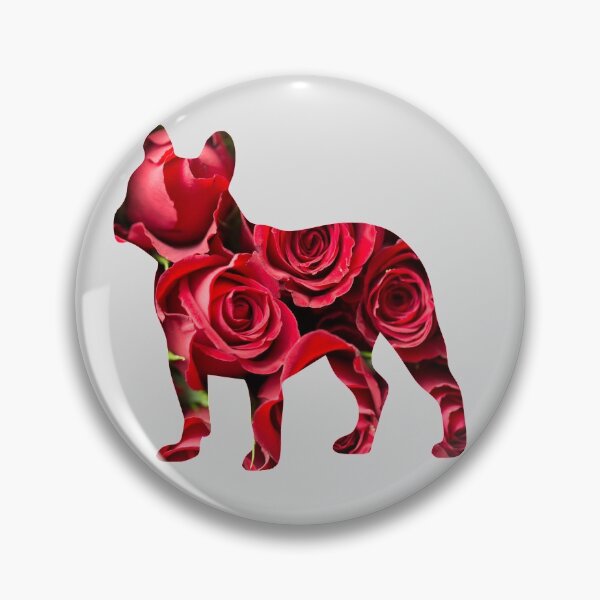 Artikelvorschau, Frenchie Roses, Frenchie Mom, Blumen der französischen Bulldogge entworfen und verkauft von FunShirtDesigns.