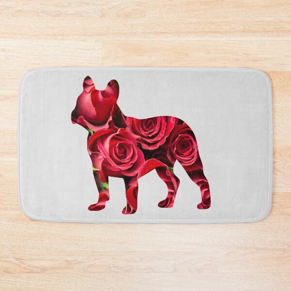 Artikelvorschau, Frenchie Roses, Frenchie Mom, Blumen der französischen Bulldogge entworfen und verkauft von FunShirtDesigns.