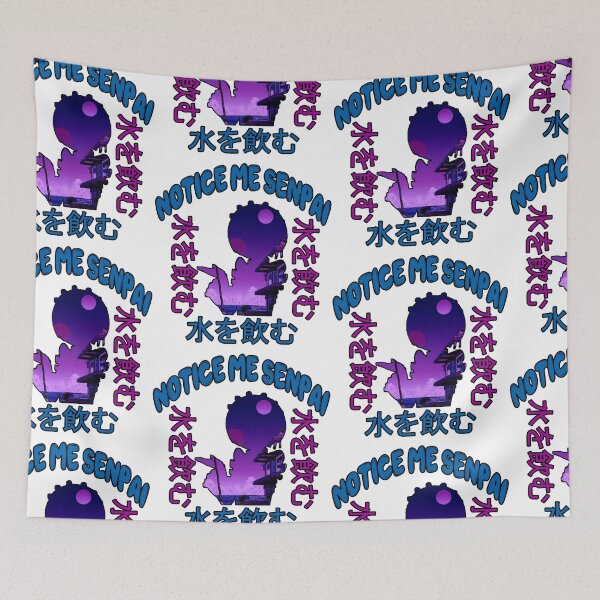 Aperçu de l'œuvre Notice Me Senpai - Rare Japanese Vaporwave Aesthetic créée et vendue par RareAesthetic.