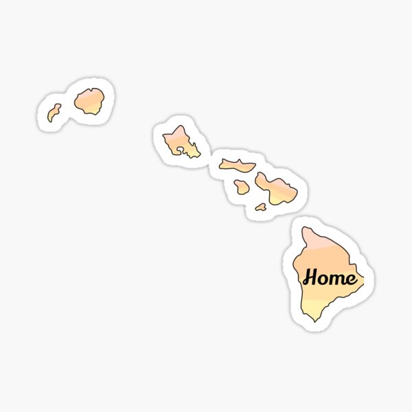 "Hawaii" Sticker for Sale by myrkat08 Redbubble