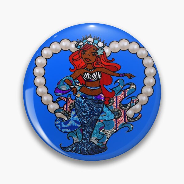 Item preview, Yemaya African black mermaid designed and sold by artbyomega.