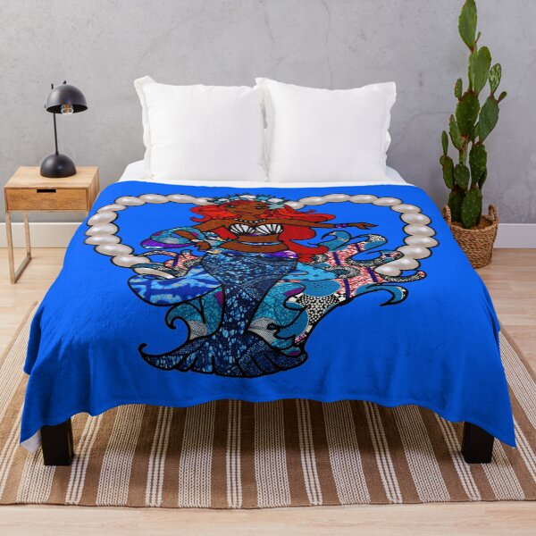 Item preview, Yemaya African black mermaid designed and sold by artbyomega.