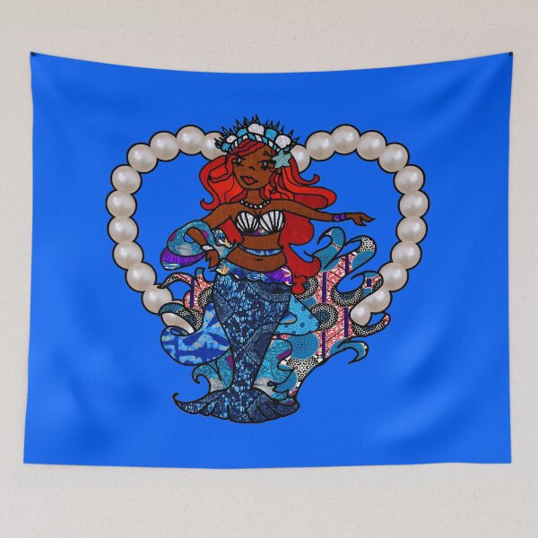 Item preview, Yemaya African black mermaid designed and sold by artbyomega.