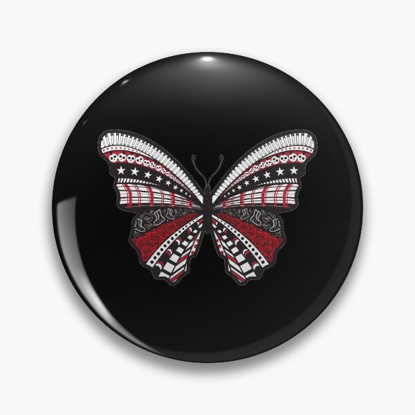 Item preview, Punk Butterfly In Red And Black And White designed and sold by J Teachey.