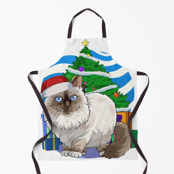 Aperçu de l'œuvre Chat Birman en cadeau pour le sapin de Noël créée et vendue par Nosek1ng.