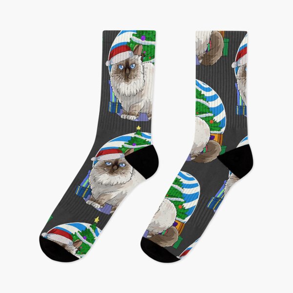 Item preview, Birman Cat Santa Christmas Tree Gift designed and sold by Nosek1ng.
