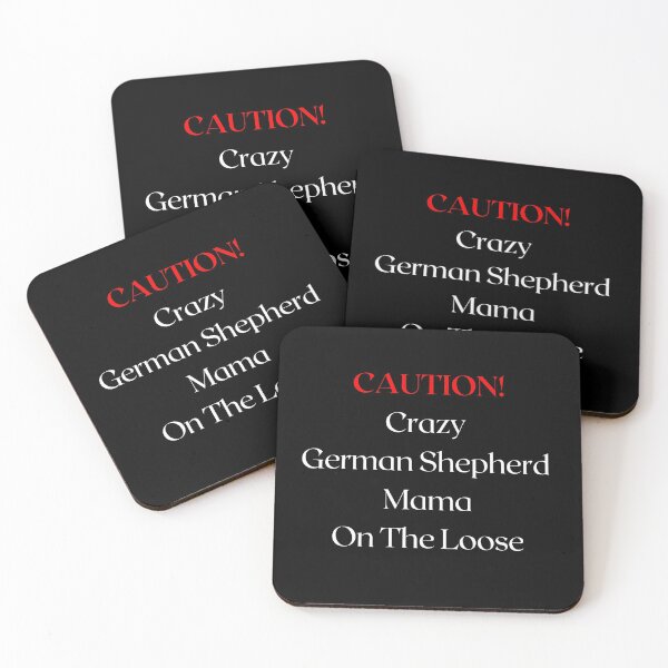 Item preview, Caution Crazy German Shepherd Mama On The Loose designed and sold by FunPrint.